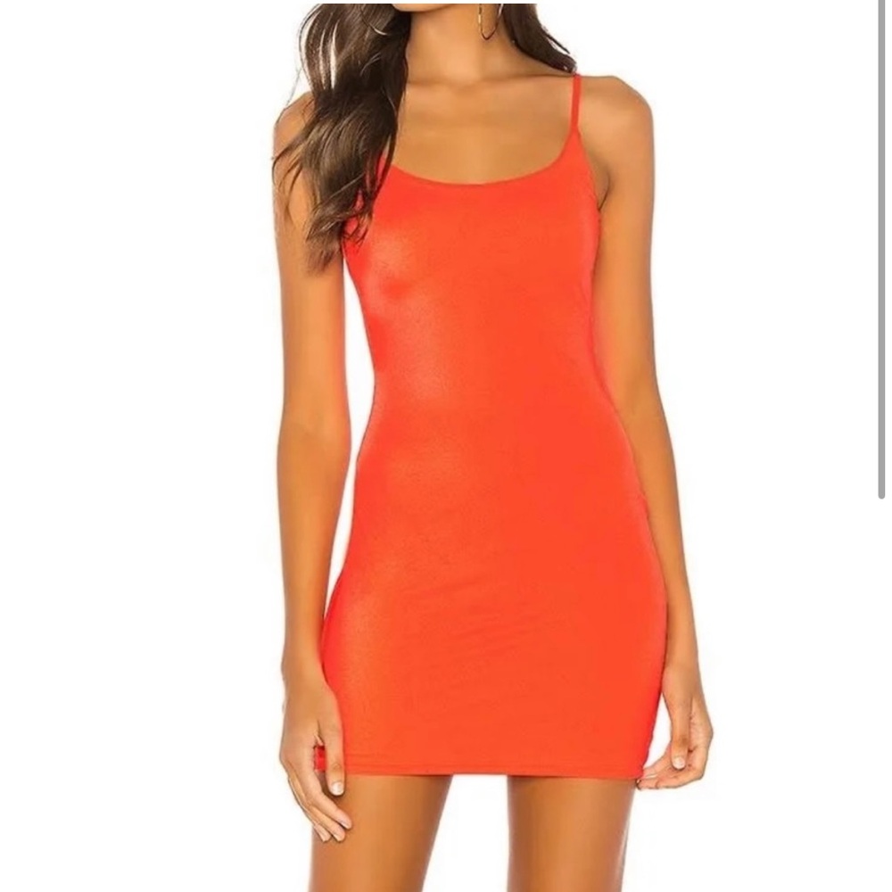 H:ours Montrose Neon Orange Mini Dress Size S